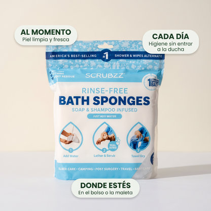 Toallitas de baño desechables – Báñate sin agua ni enjuague