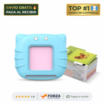 Lector de tarjetas bilingüe – aprende jugando sin pantalla