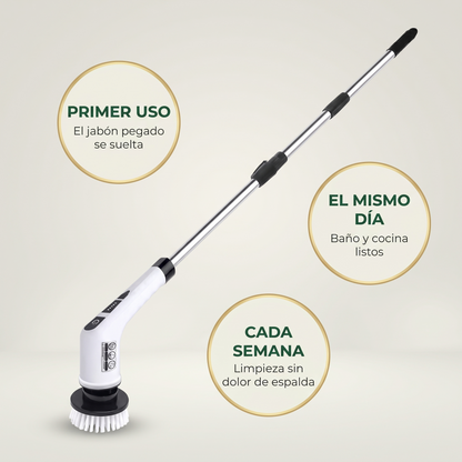 Cepillo limpiador eléctrico 9 en 1 – limpia sin tallar