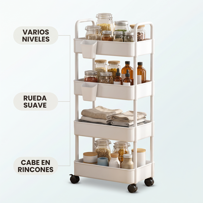 Carrito organizador con ruedas – orden en cada rincón