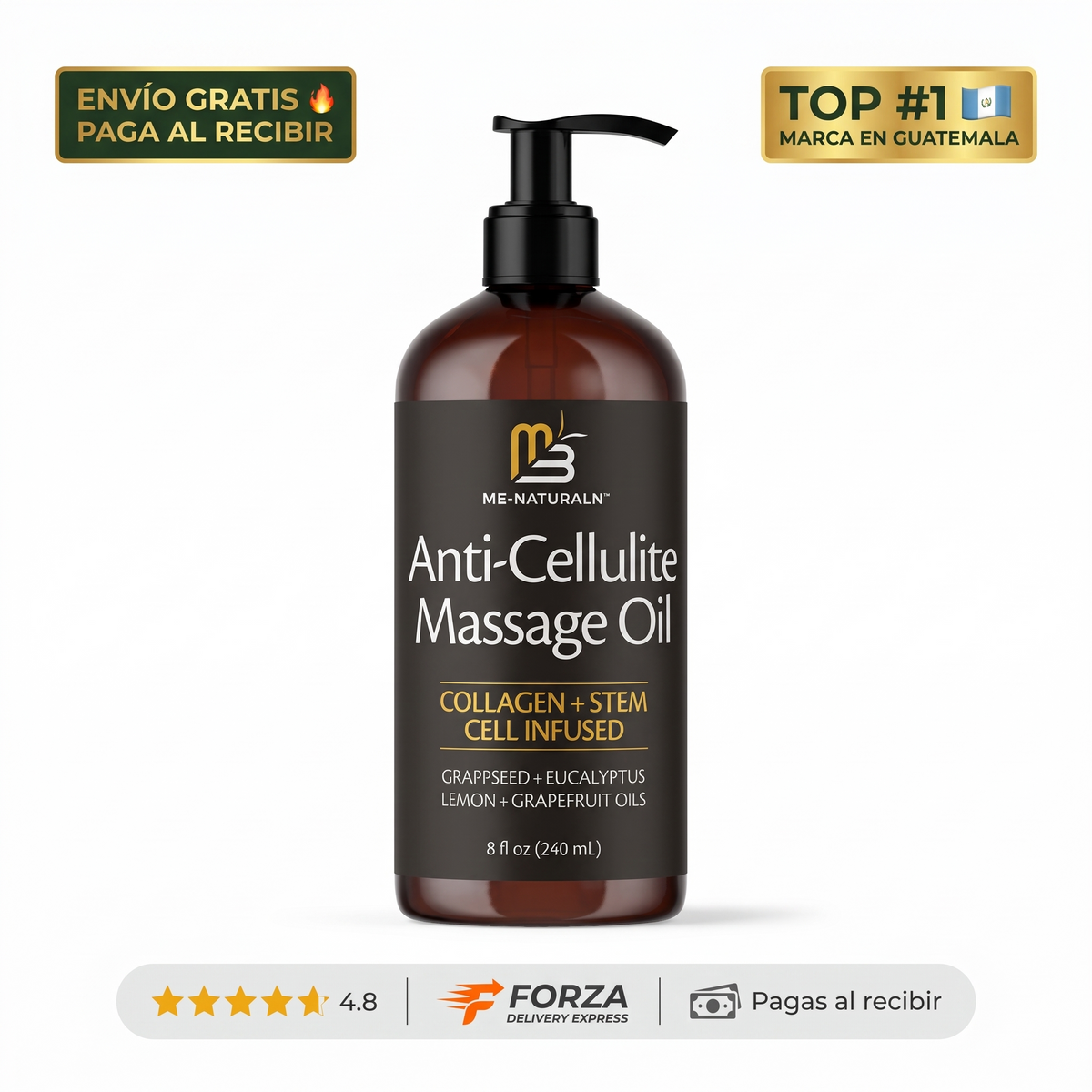 Aceite anticelulítico con colágeno – piel firme y suave