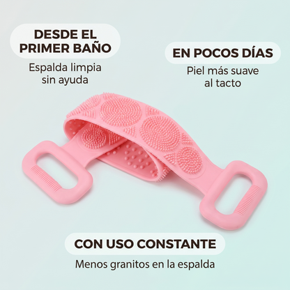 Cepillo de silicona para espalda – Talla donde no alcanzas