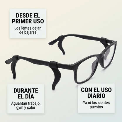 Pack 12 Soportes antideslizantes para lentes – Ya no se te resbalan