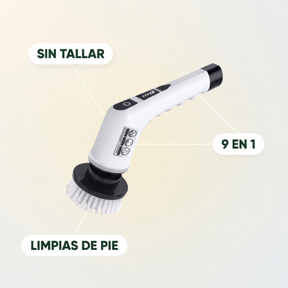 Cepillo limpiador eléctrico 9 en 1 – limpia sin tallar