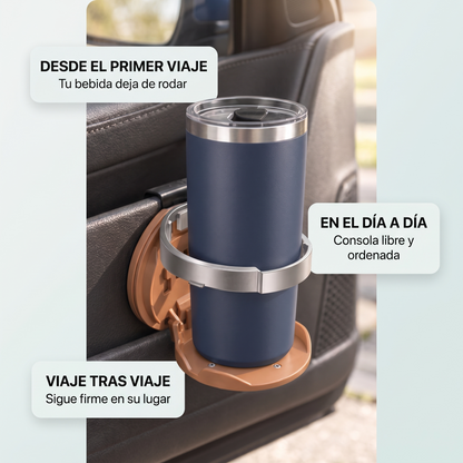 Portavasos plegable para puerta de coche – sin taladrar