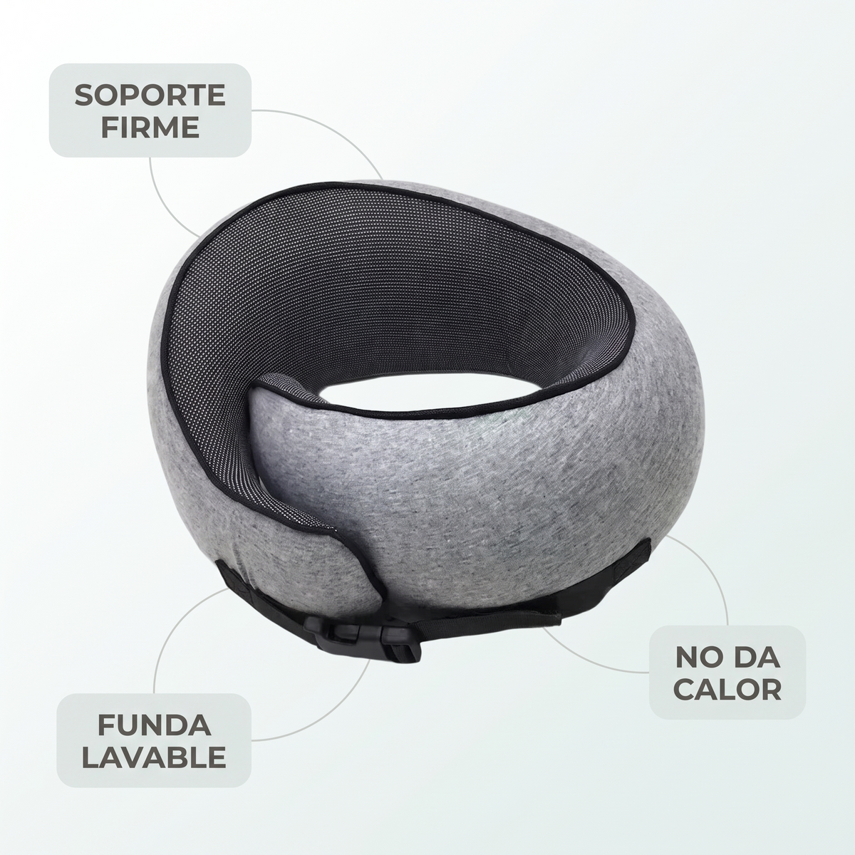Almohada de viaje ergonómica – descansa sin dolor de cuello