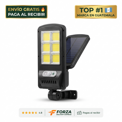 Lámpara solar de exterior con sensor – se enciende sola
