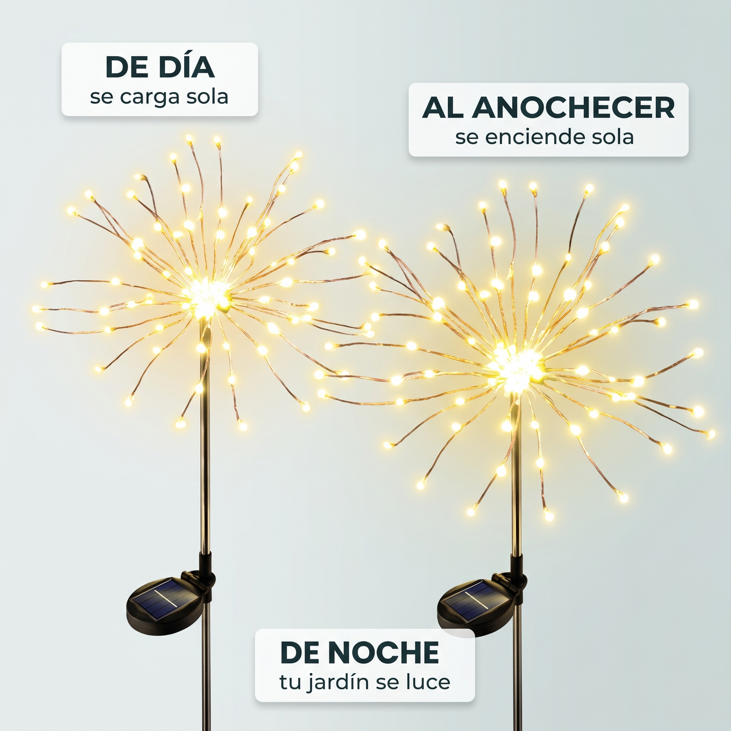 2x1 Luces solares diente de león – iluminan tu jardín sin cables
