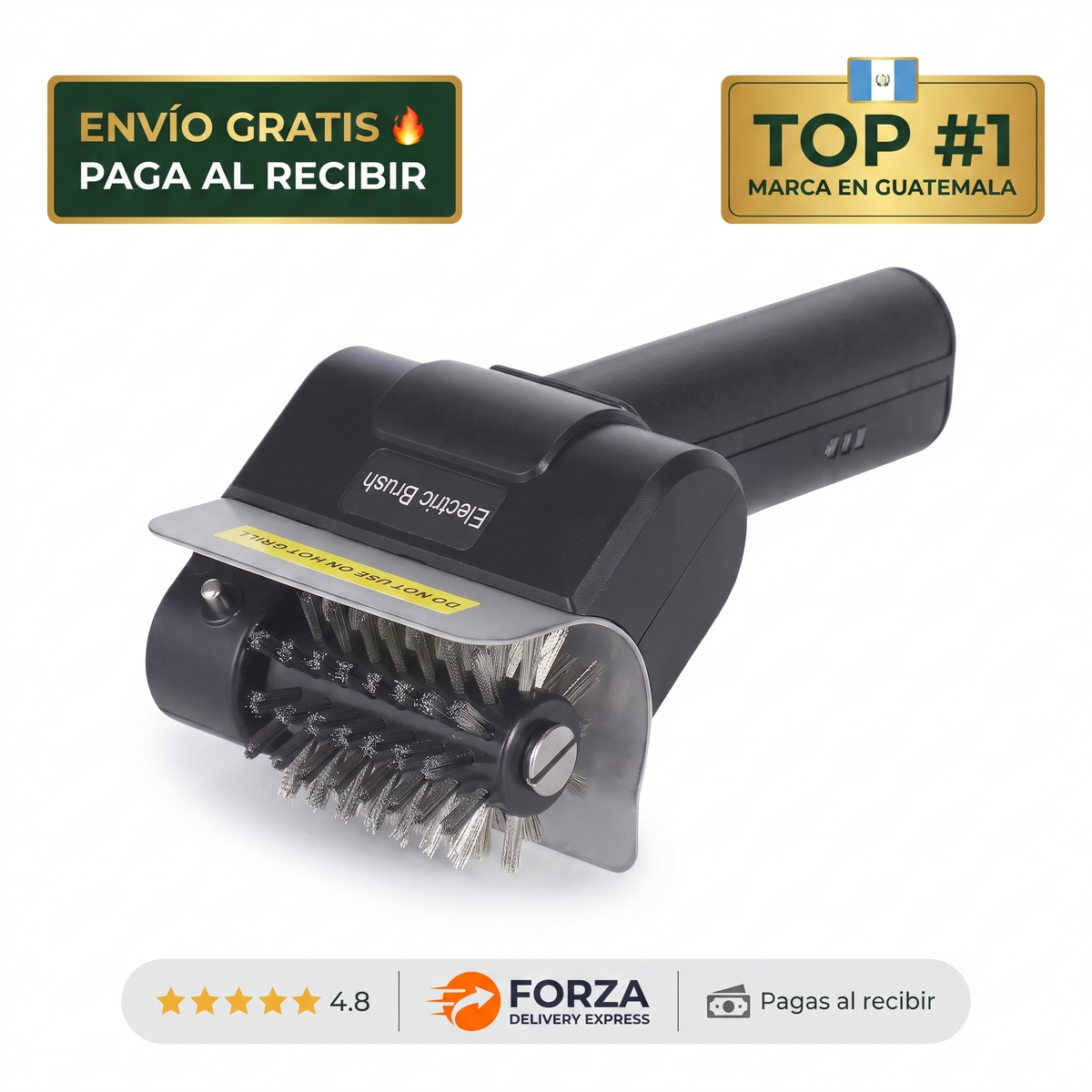 Cepillo eléctrico para parrilla – Limpia sin tallar a mano