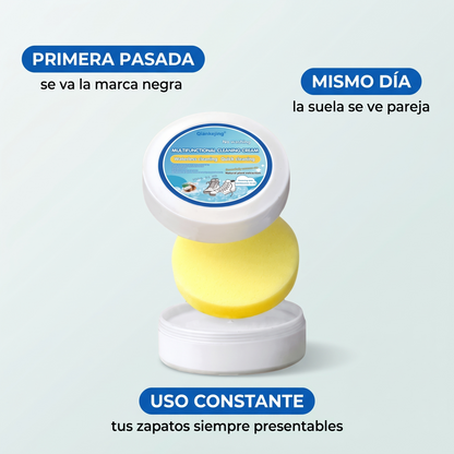 Crema para limpiar tenis blancos – quita marcas y raspones