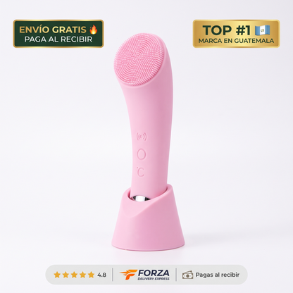 Cepillo facial de silicona recargable – Limpieza profunda sin irritar