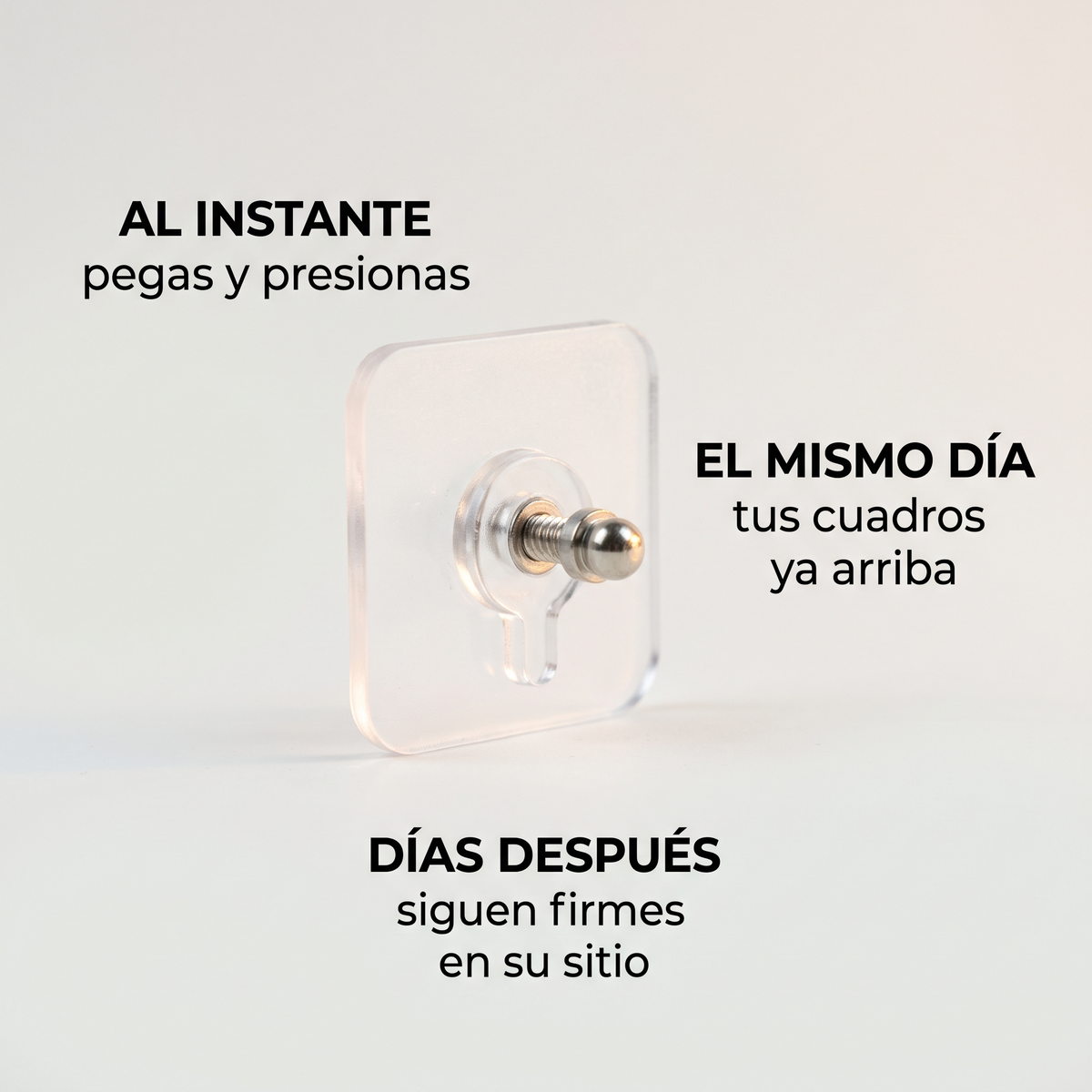 Ganchos adhesivos para cuadros – cuelga sin taladrar la pared