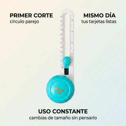 Cortador circular de papel 360° – círculos exactos sin tijeras