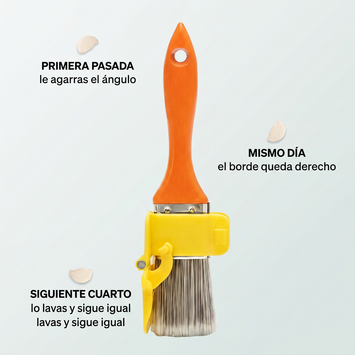 Pincel de precisión con guía – Pinta bordes sin cinta