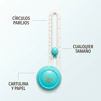 Cortador circular de papel 360° – círculos exactos sin tijeras
