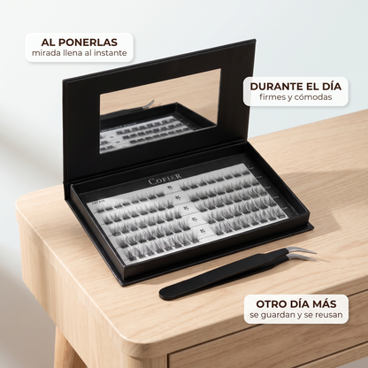 2x1 Kit de pestañas postizas autoadhesivas – Sin pegamento
