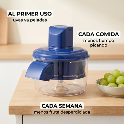 Pelador eléctrico de frutas – uvas y ajo pelados solos