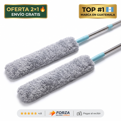 Plumero de microfibra retráctil – limpia debajo de los muebles