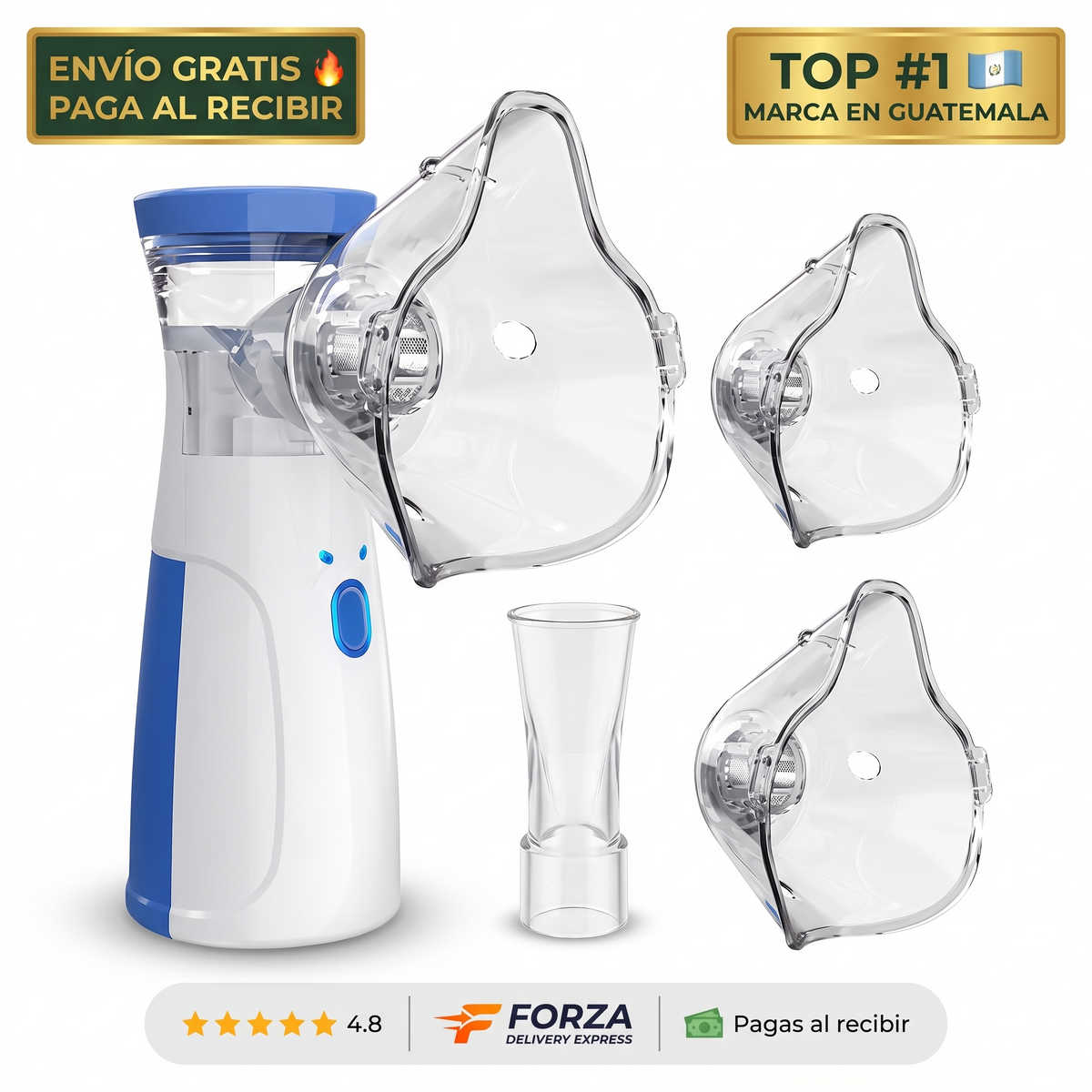 Nebulizador portátil mesh – terapia respiratoria sin ruido